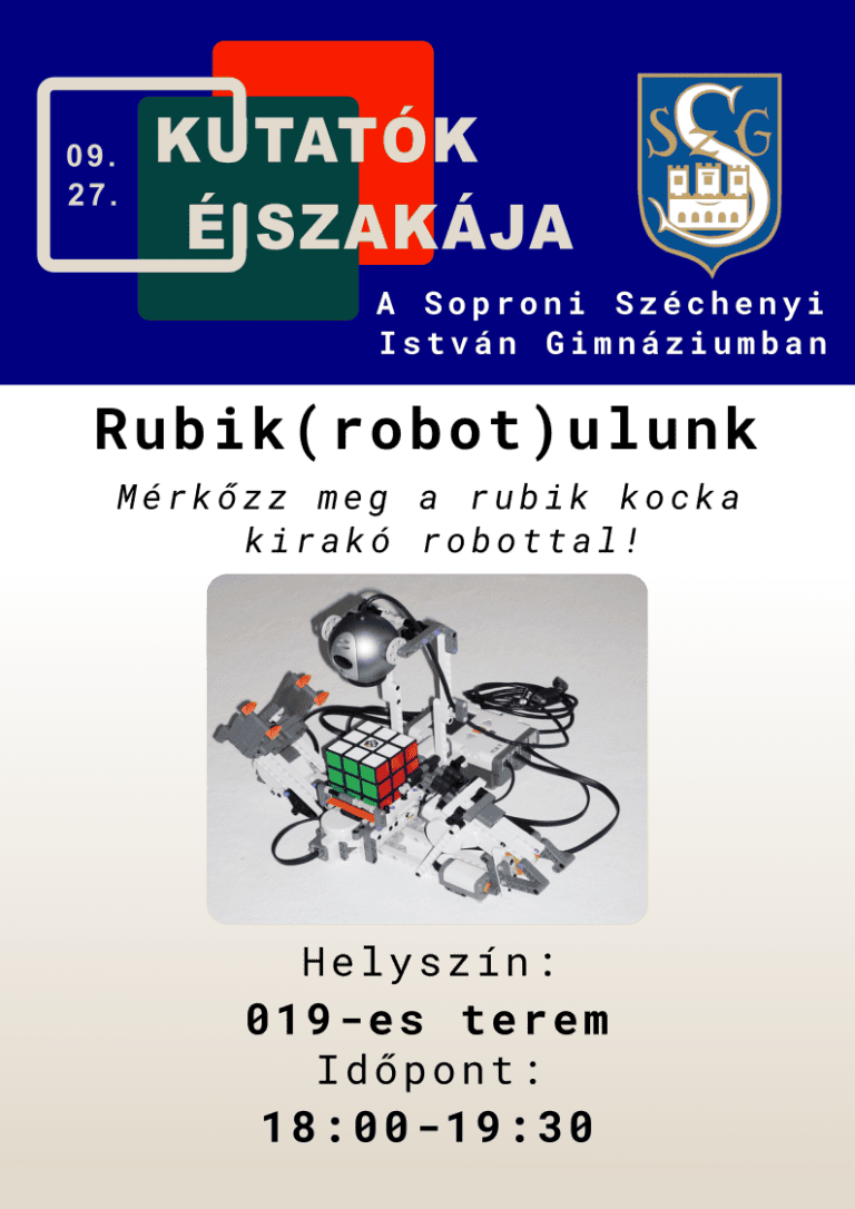 Kutatók éjszakája – Rubik kocka